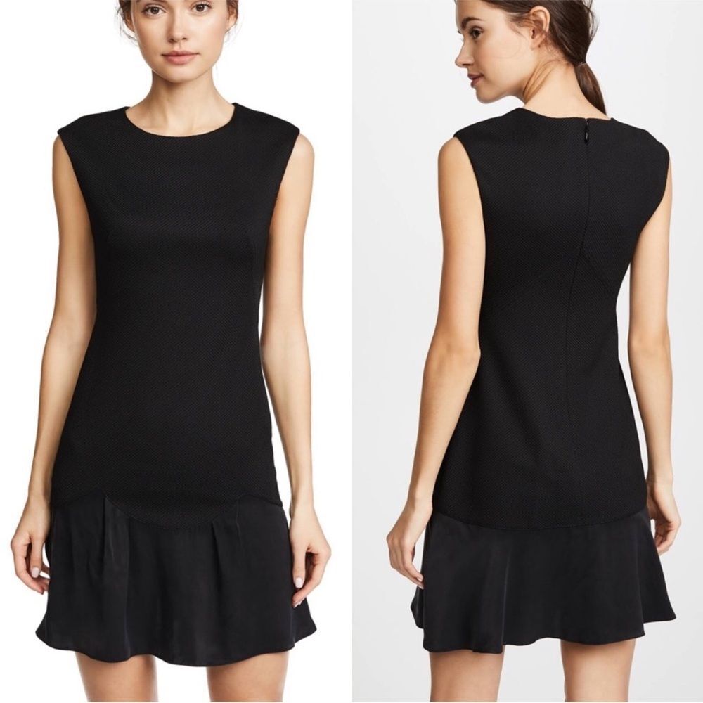 Rebecca Taylor Stacy Drop Waist Mini Sleeveless Dress 8 LBD Date Night